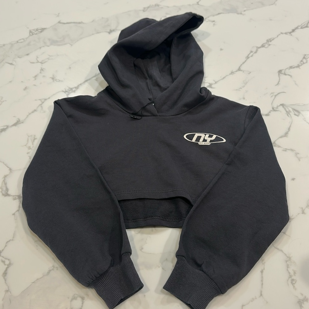 NWOT Zara cropped hoodie
